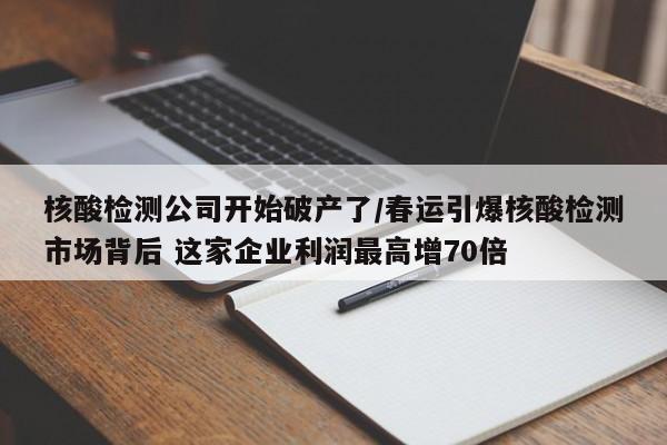 核酸检测公司开始破产了/春运引爆核酸检测市场背后 这家企业利润最高增70倍
